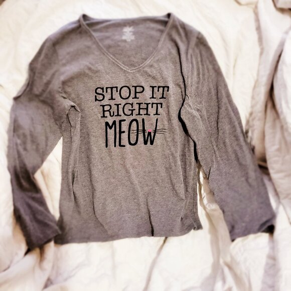 Stop it Right Meow T-shirt - Picture 1 of 4